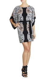 Robe kimono noire combinée