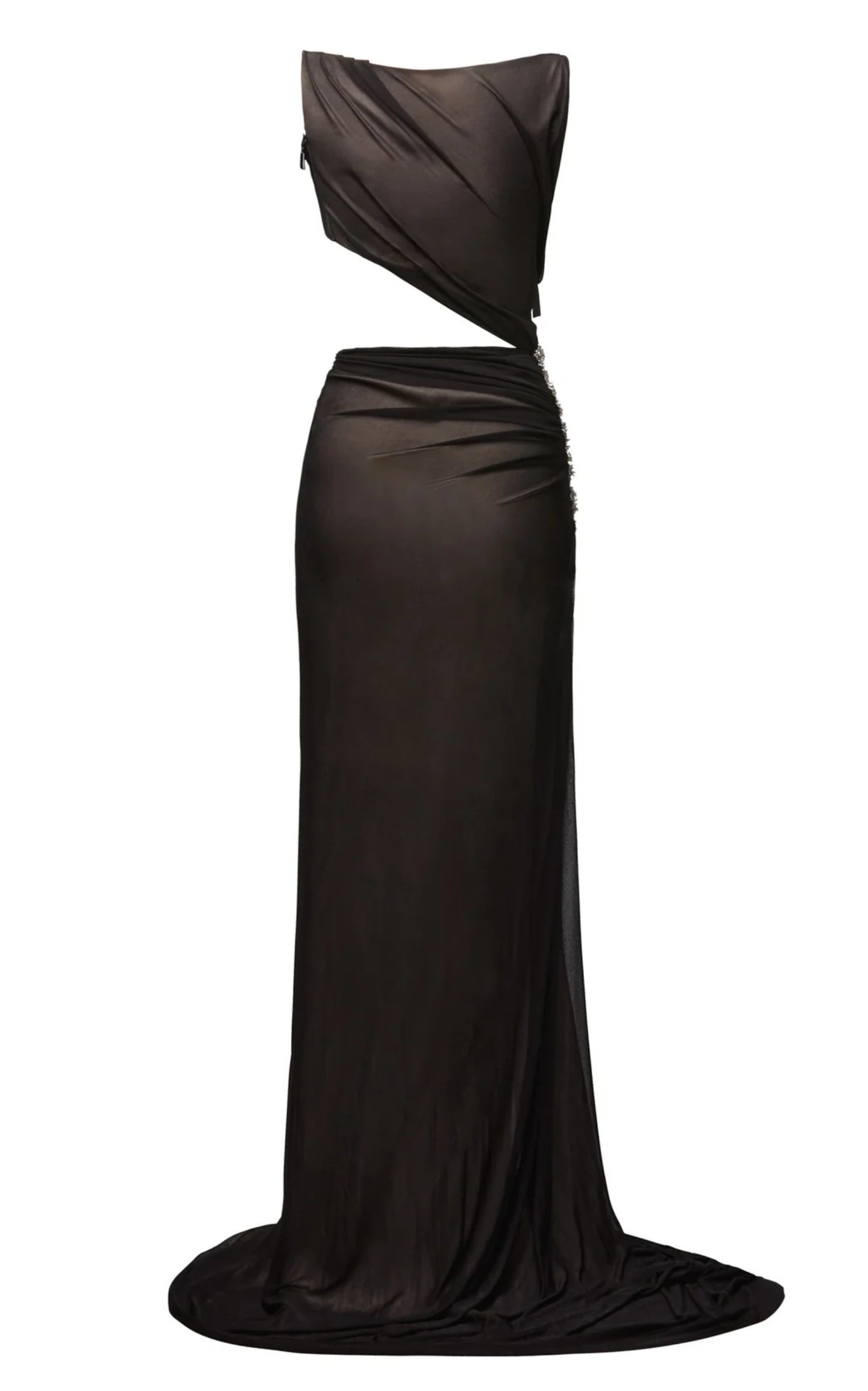 Robe asymétrique Rapturous en noir