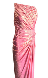 Pinkes metallisches Cocktail-Prom-Kleid