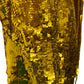 Miniabito in tulle con paillettes color oro