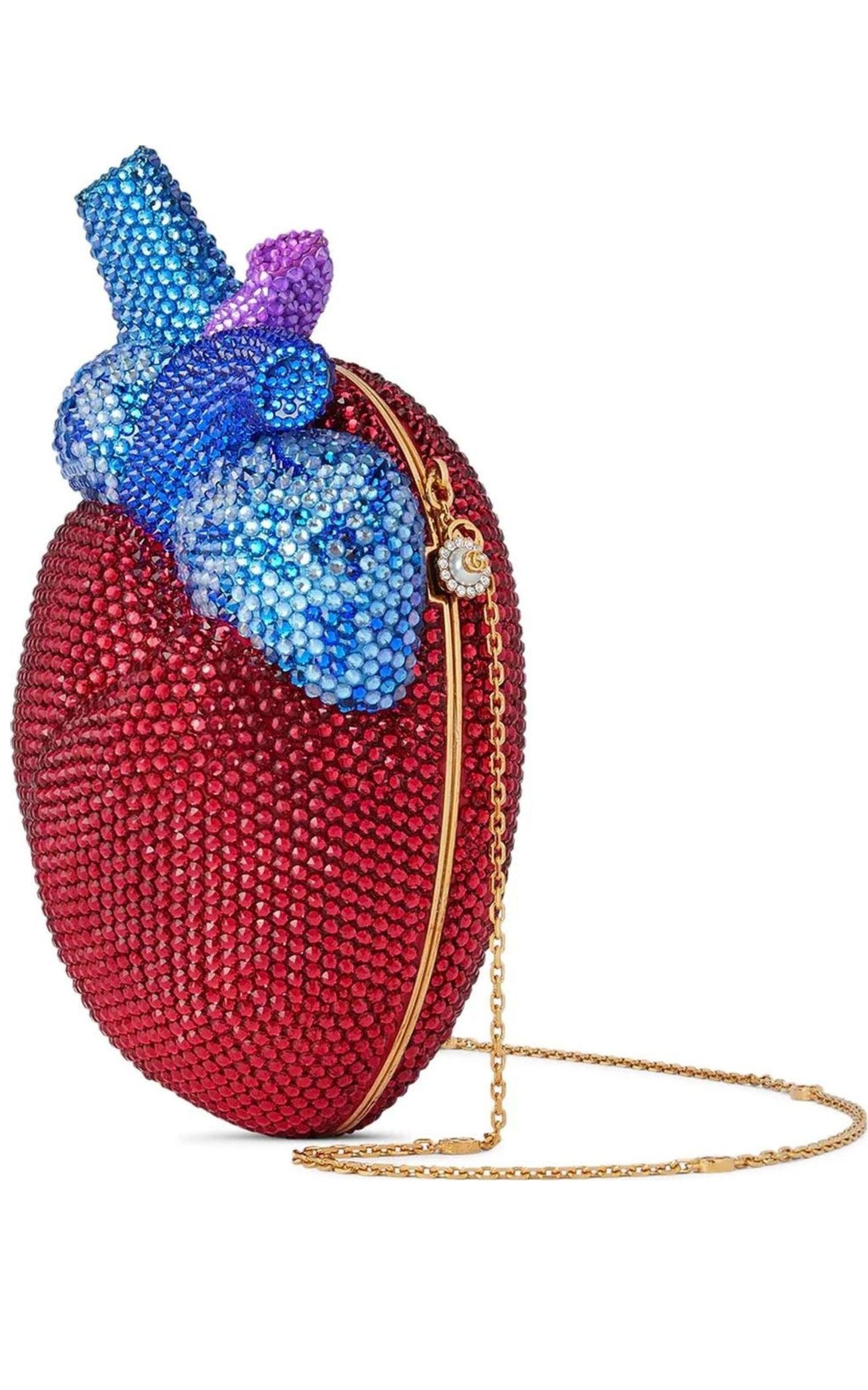 Broadway Heart clutch-taske med krystaludsmykning