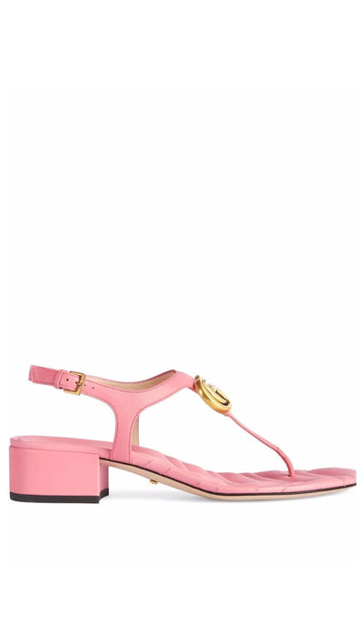  GucciDouble G Leather Sandals - Runway Catalog