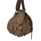  BCBGMAXAZRIAMocha Brown Leather Puffer Shoulder Bag - Runway Catalog