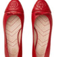  GucciRed GG Ballerina Leather Shoes - Runway Catalog