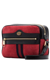  GucciRed Ophidia Suede Mini Bag - Runway Catalog