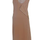  BCBGMAXAZRIASleeveless Pleated Contrast-Tulle Dress - Runway Catalog