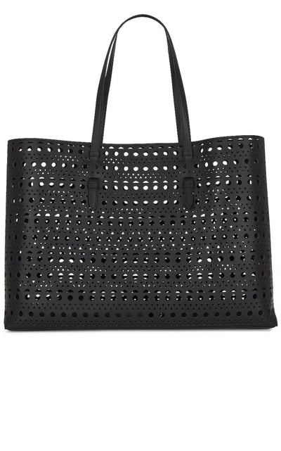 Mina 44 Large Leather Tote Bag Alaïa