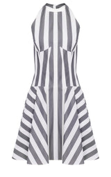 Short Striped Poplin Sun-Dress Alaïa