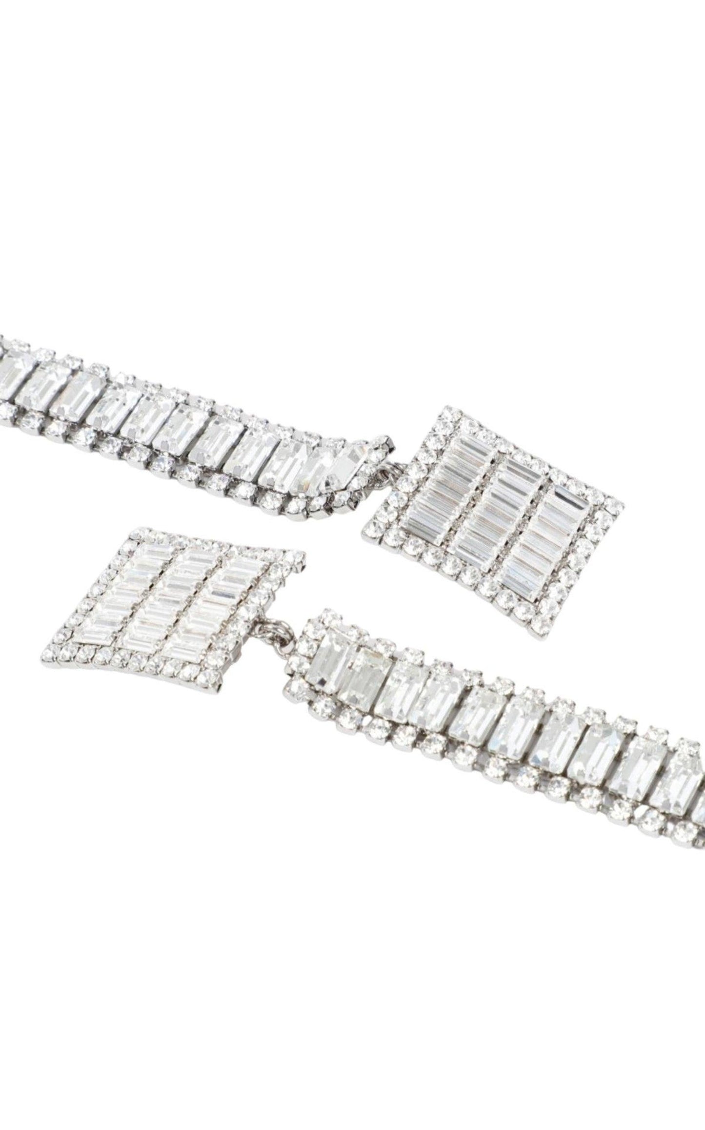 Long Crystal-embellished Earrings Alessandra Rich