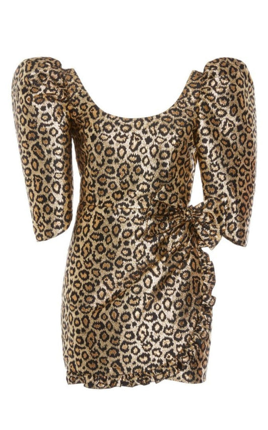 Lurex Leo Jacquard Mini Dress Alessandra Rich