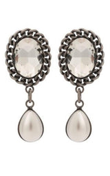 Pearl Drop Clip-On Earrings Alessandra Rich