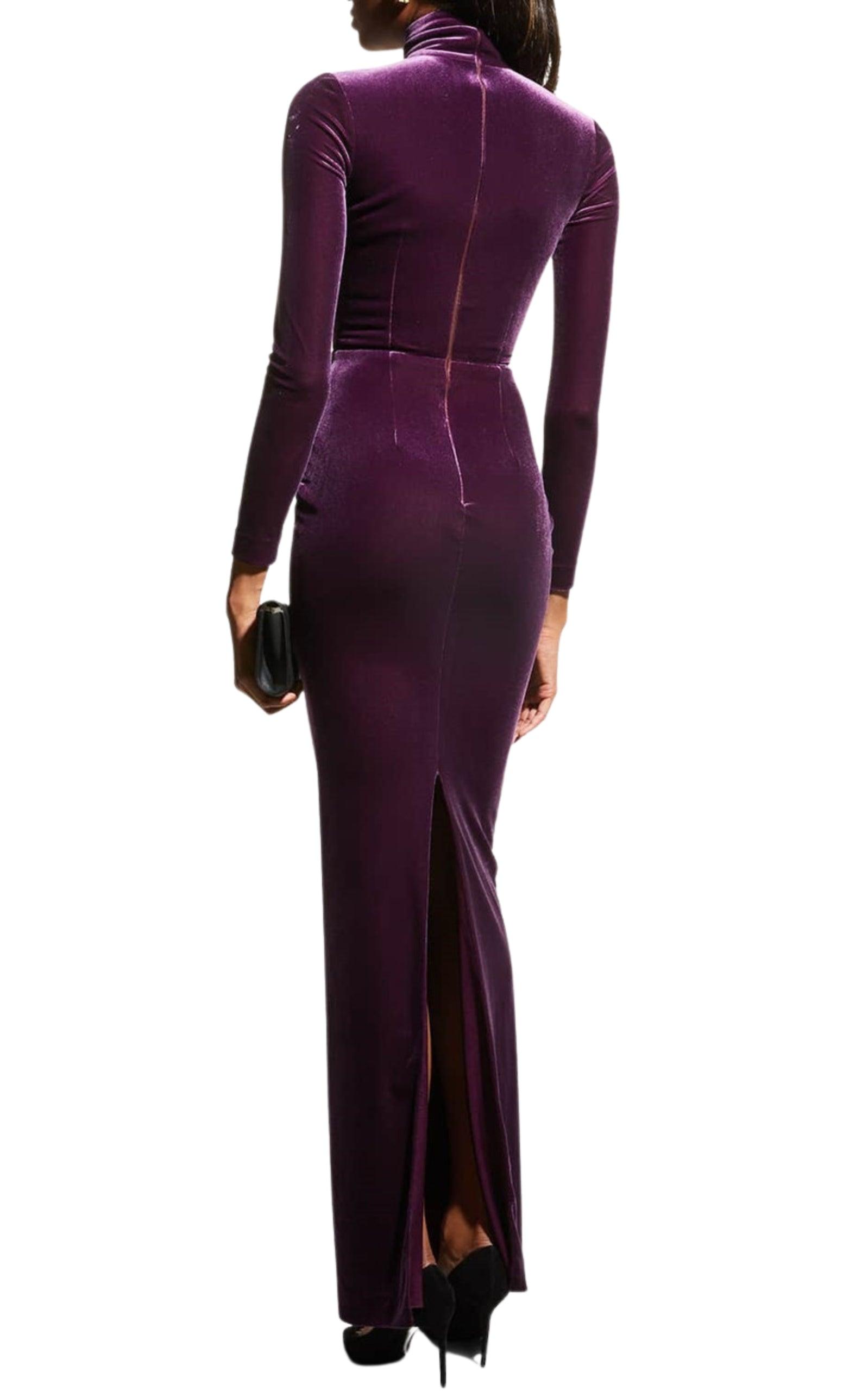 Tierney Velvet Column Gown Alex Perry