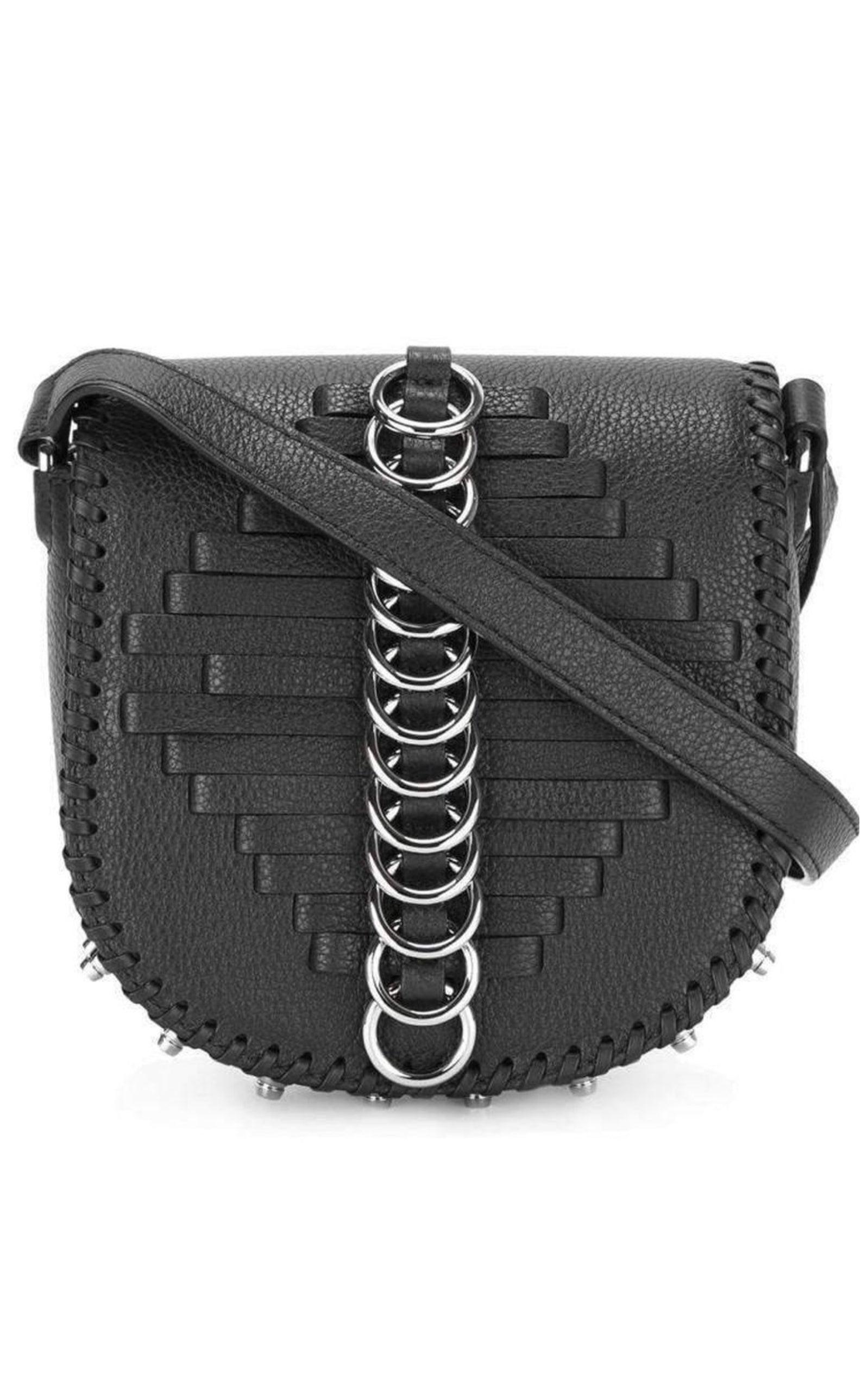 Black Leather Lia Sling Crossbody Bag Alexander Wang