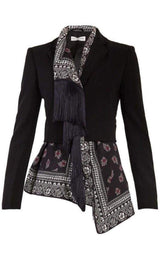 Asymmetric Draped & Tassel Blazer Altuzarra