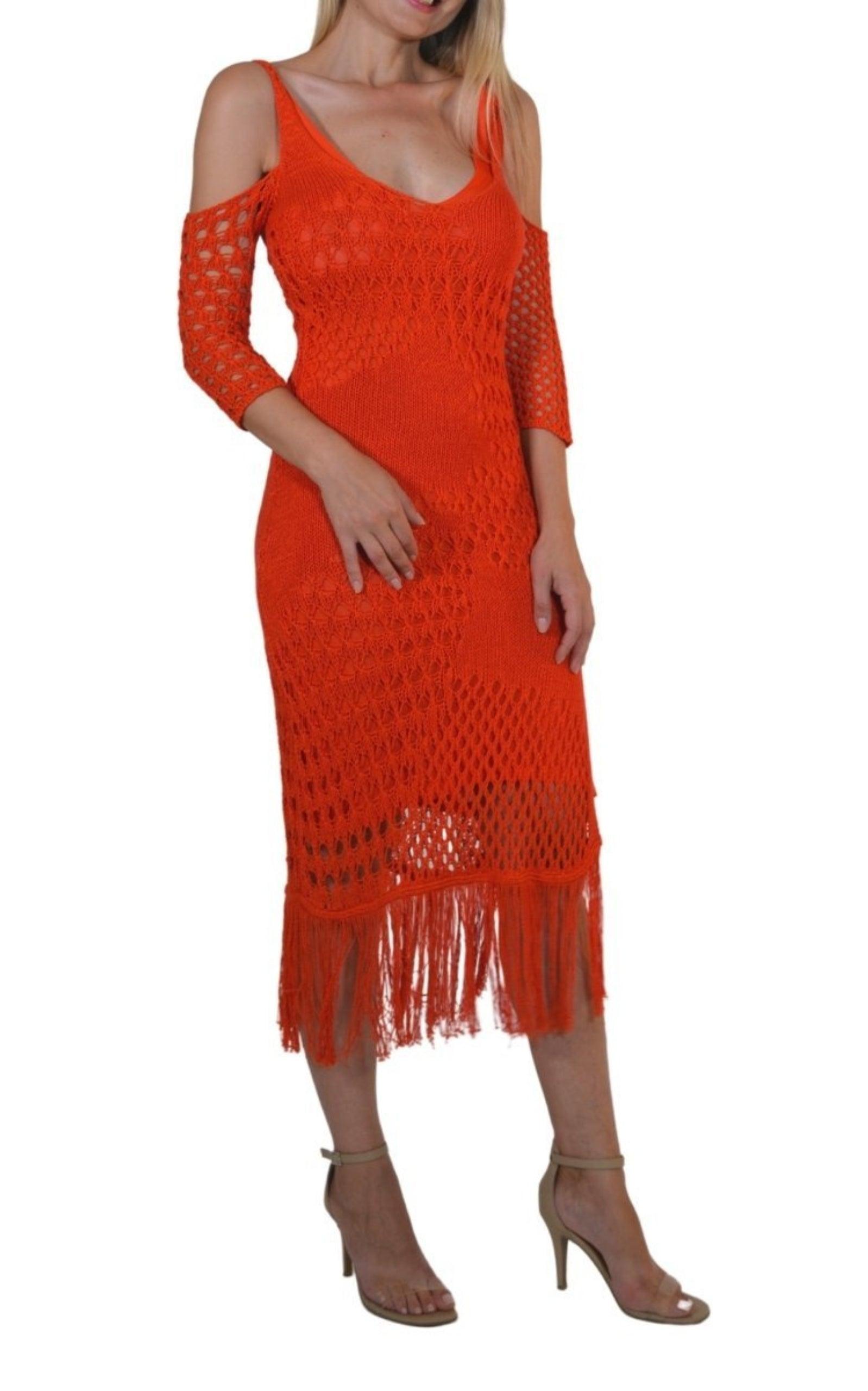 Octavia Crochet Knit Dress Altuzarra