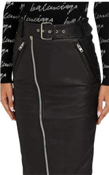 Leather Pencil Skirt Balenciaga