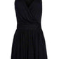 Black Fitted Wrap Metal Chain Straps Dress Balmain