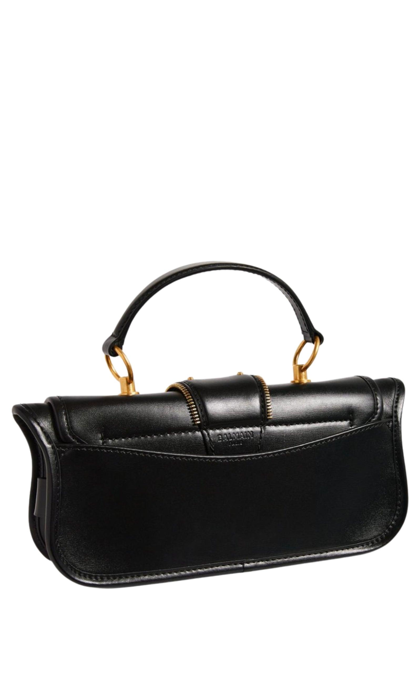 Blaze Small Leather Shoulder Bag Balmain