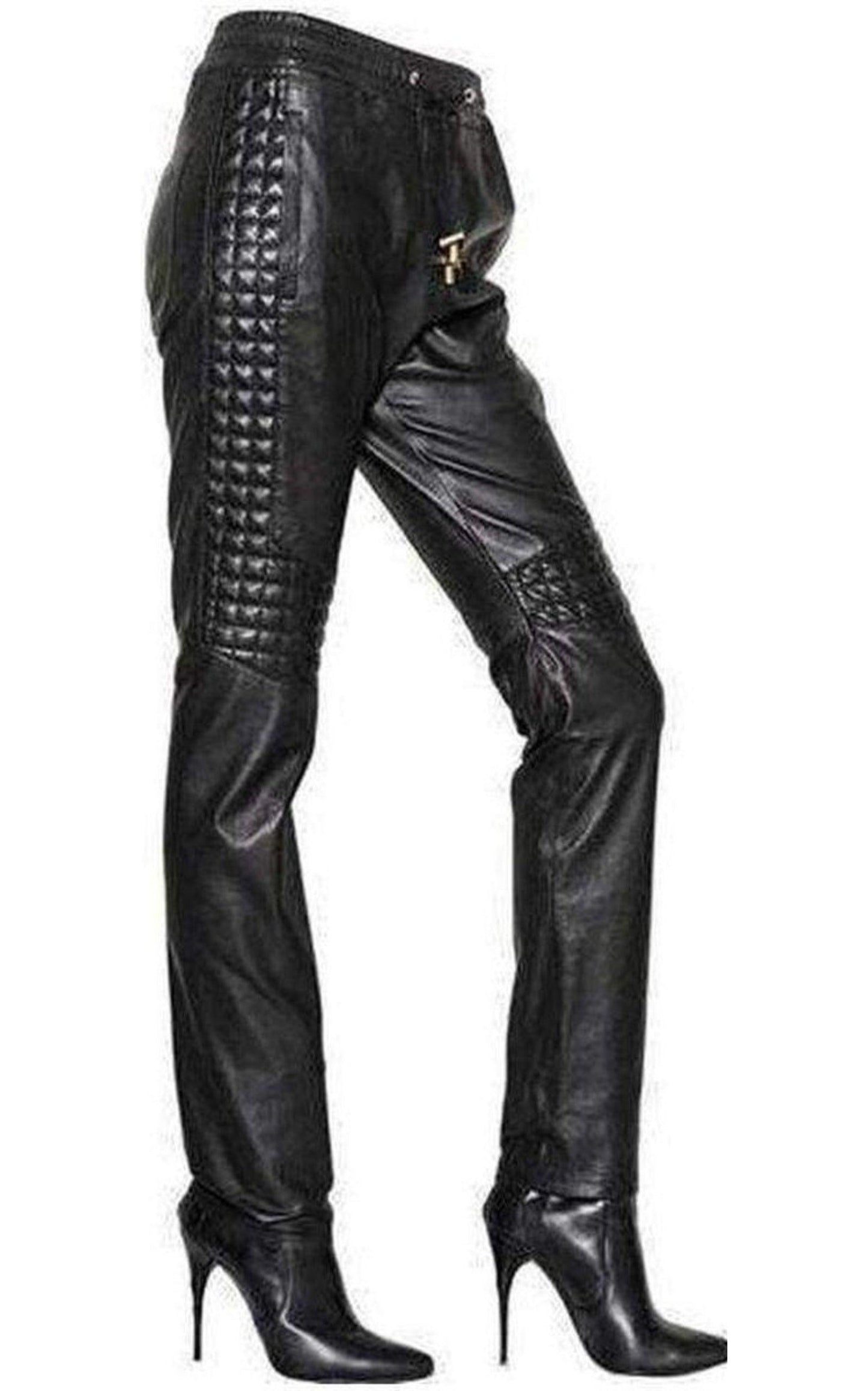 Leather Trouser Pants Balmain