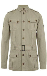 Balmain Natural Safari Cotton Jacket