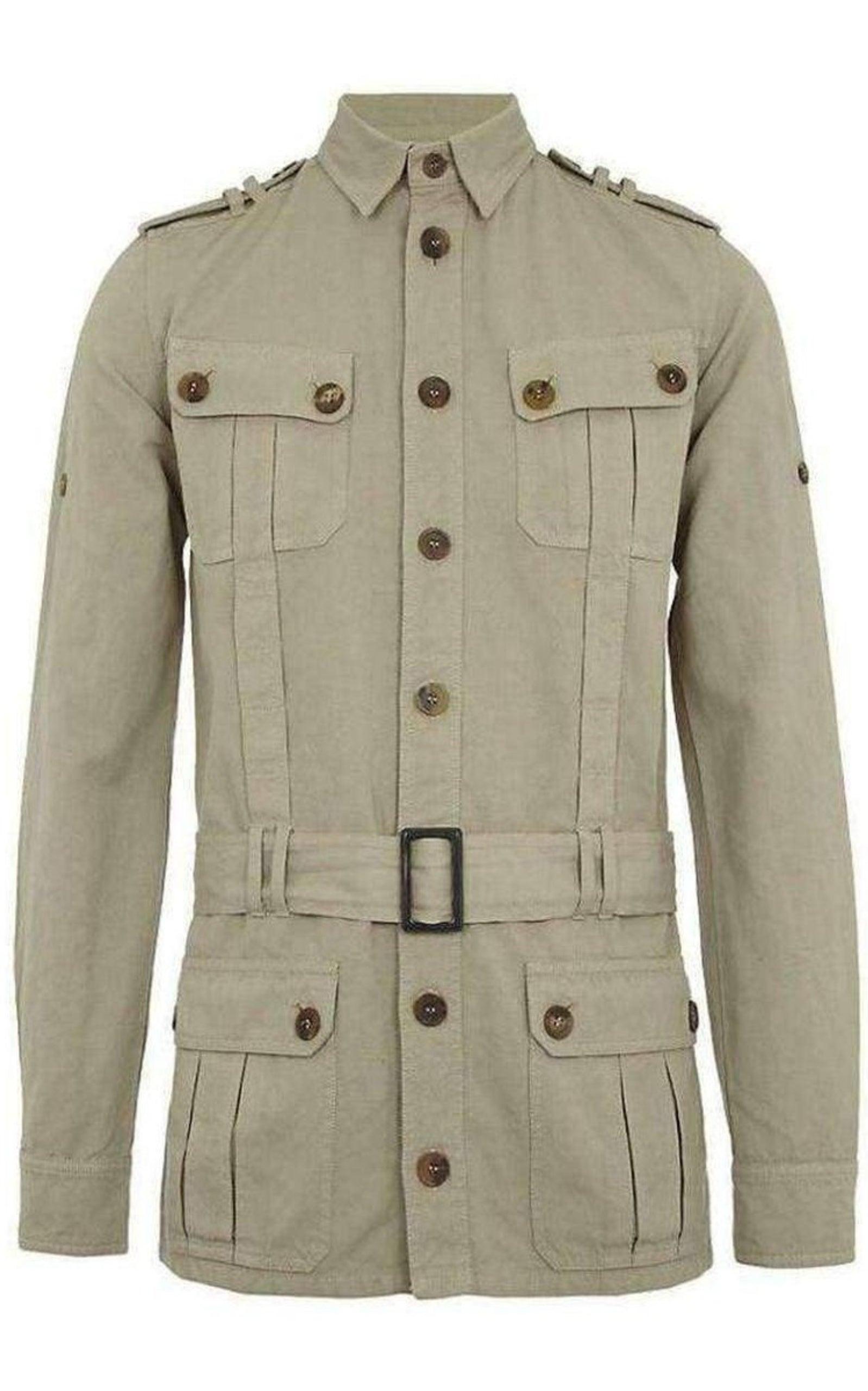 Balmain Natural Safari Cotton Jacket