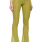 Balmain Semi-sheer Monogram Pattern Flared Pants