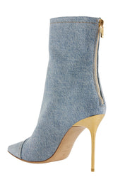 Skye Denim Ankle Boots Balmain