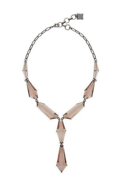 Asymmetric Stone Chain Necklace BCBGMAXAZRIA