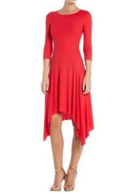 Bess Off-The-Shoulder Asymmetrical Dress BCBGMAXAZRIA