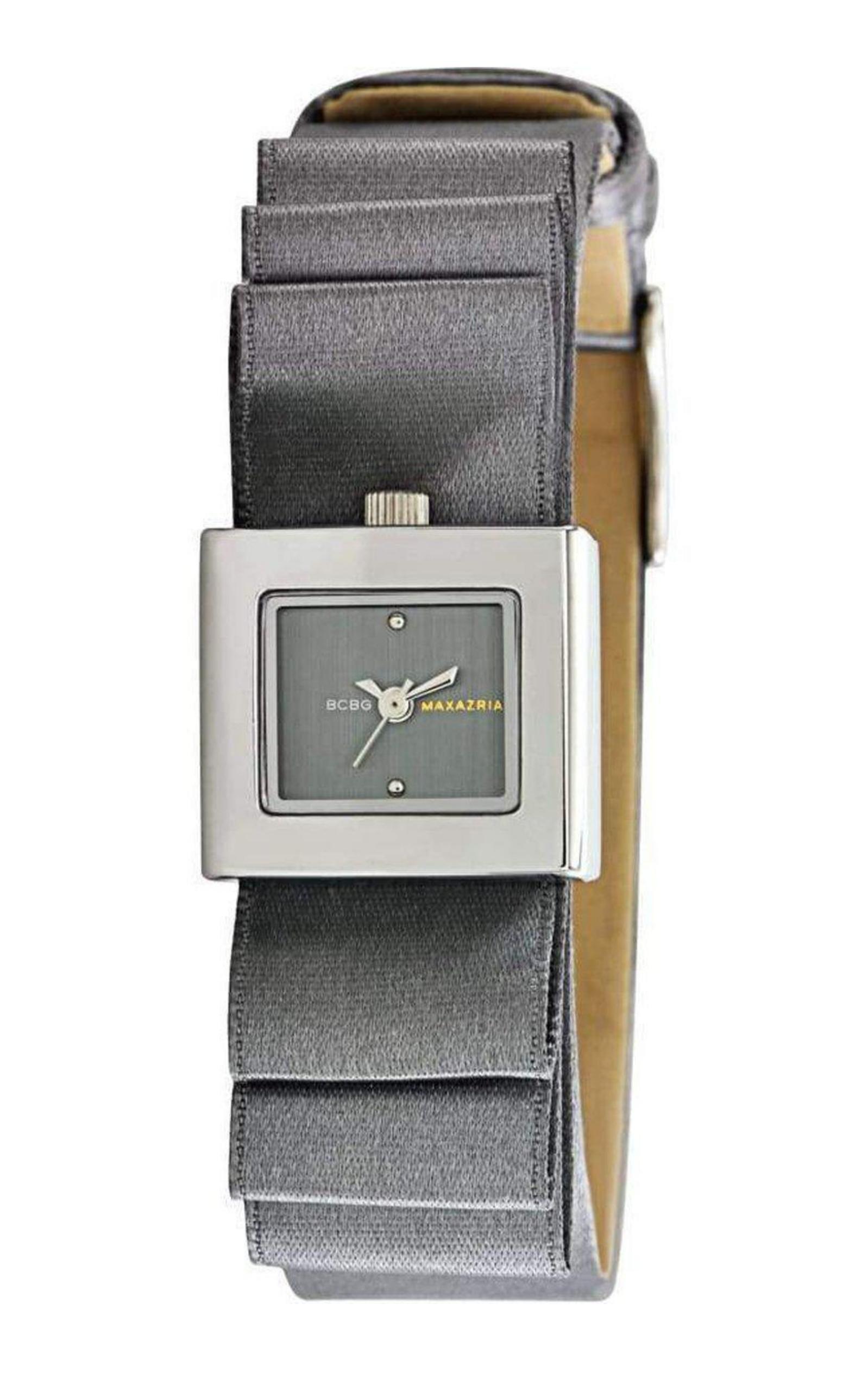 BG6344 with Grey Satin Leather Strap Watch BCBGMAXAZRIA