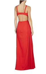 Brielle Sleeveless Side-Pleated Gown BCBGMAXAZRIA