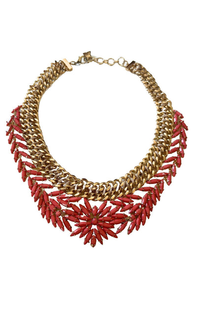 Coral Stone Necklace BCBGMAXAZRIA