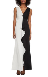 Draped Evening Gown BCBGMAXAZRIA