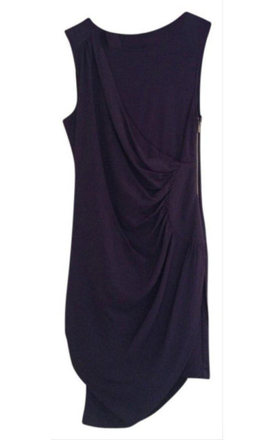 Draped Side Zipper Dress BCBGMAXAZRIA