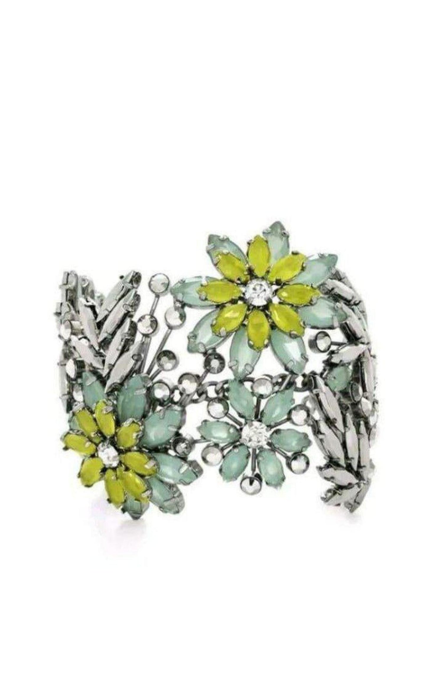 Floral Stone Cuff Bracelet BCBGMAXAZRIA