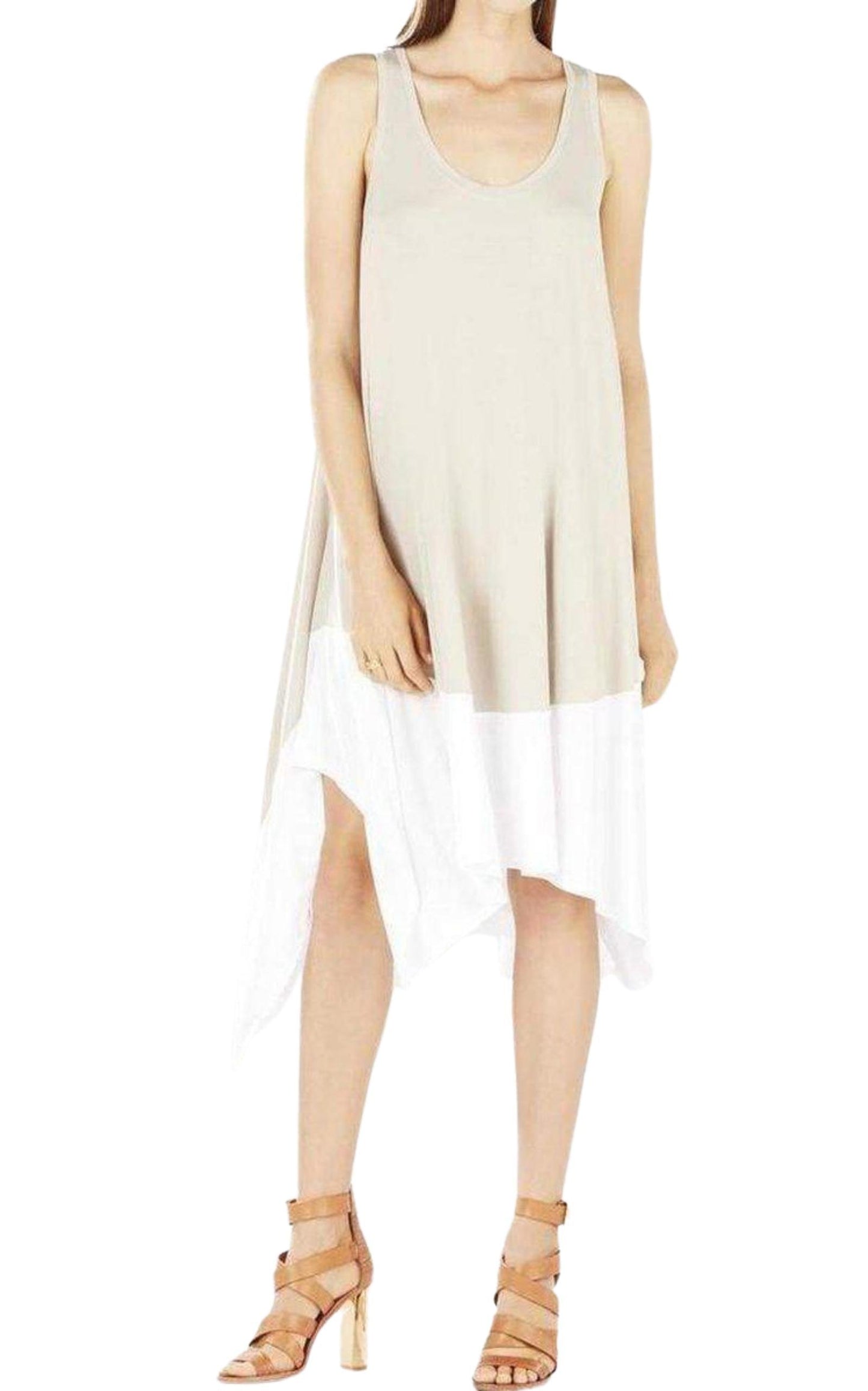 Handkerchief-hem Knit Dress BCBGMAXAZRIA