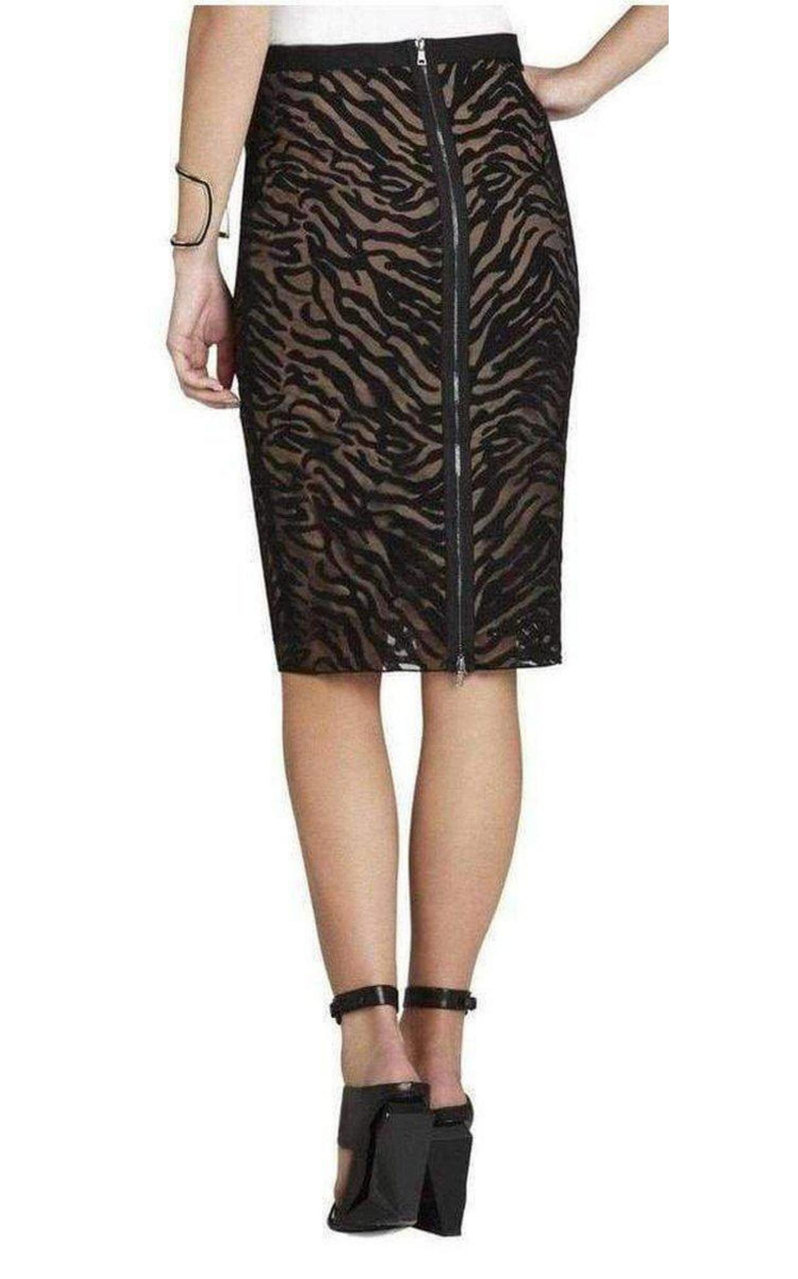 Irisa Embroidered Pencil Skirt BCBGMAXAZRIA