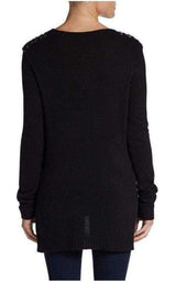 Keri Intarsia Studded Cashmere Blend Pullover BCBGMAXAZRIA