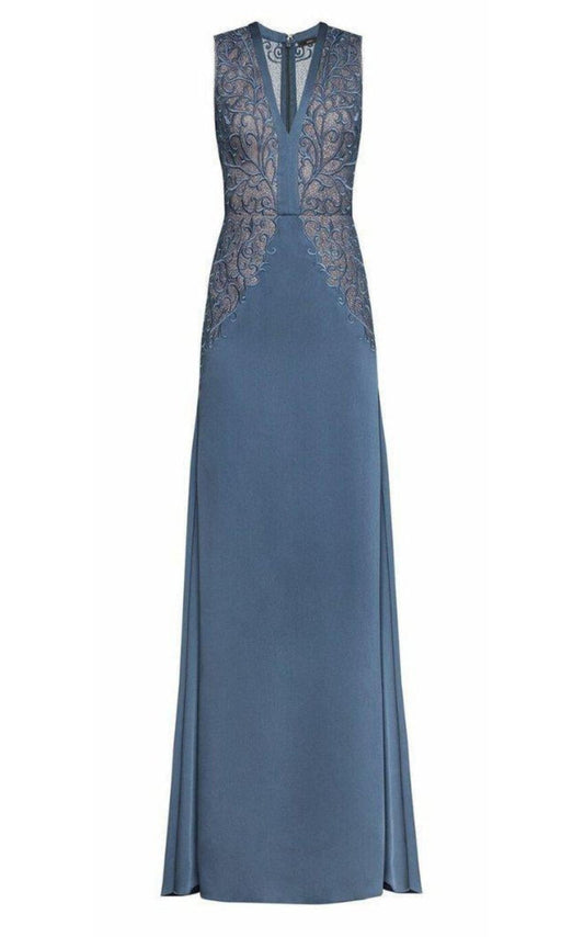 Lace Embroidered Satin Gown BCBGMAXAZRIA