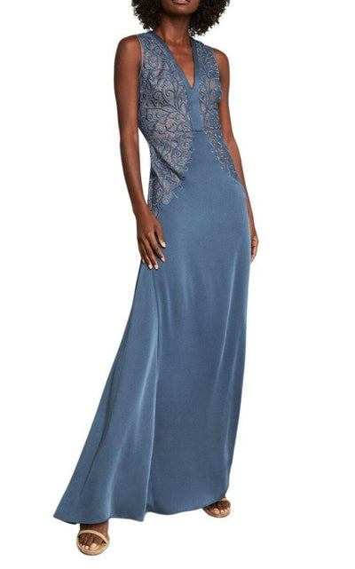 Lace Embroidered Satin Gown BCBGMAXAZRIA