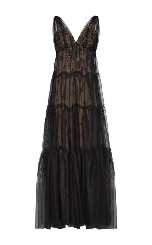 Lace Tulle Gown BCBGMAXAZRIA