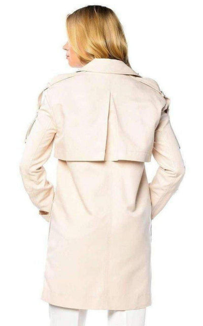 Long Cotton Blend Coat BCBGMAXAZRIA