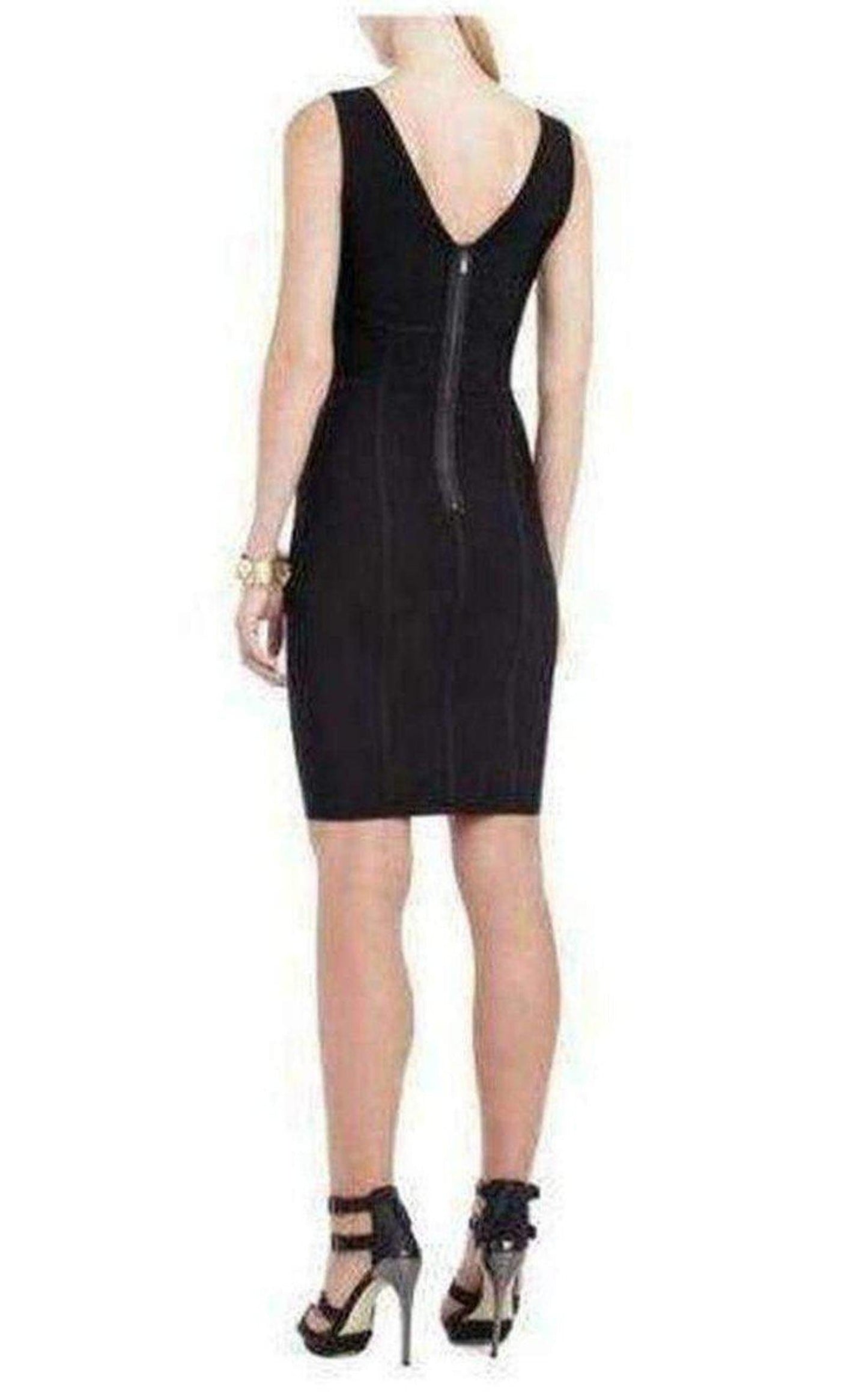 Makenna Black BodyCon Sheet Dress BCBGMAXAZRIA