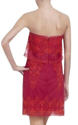 Mayela Ruby Red Strapless Dress BCBGMAXAZRIA