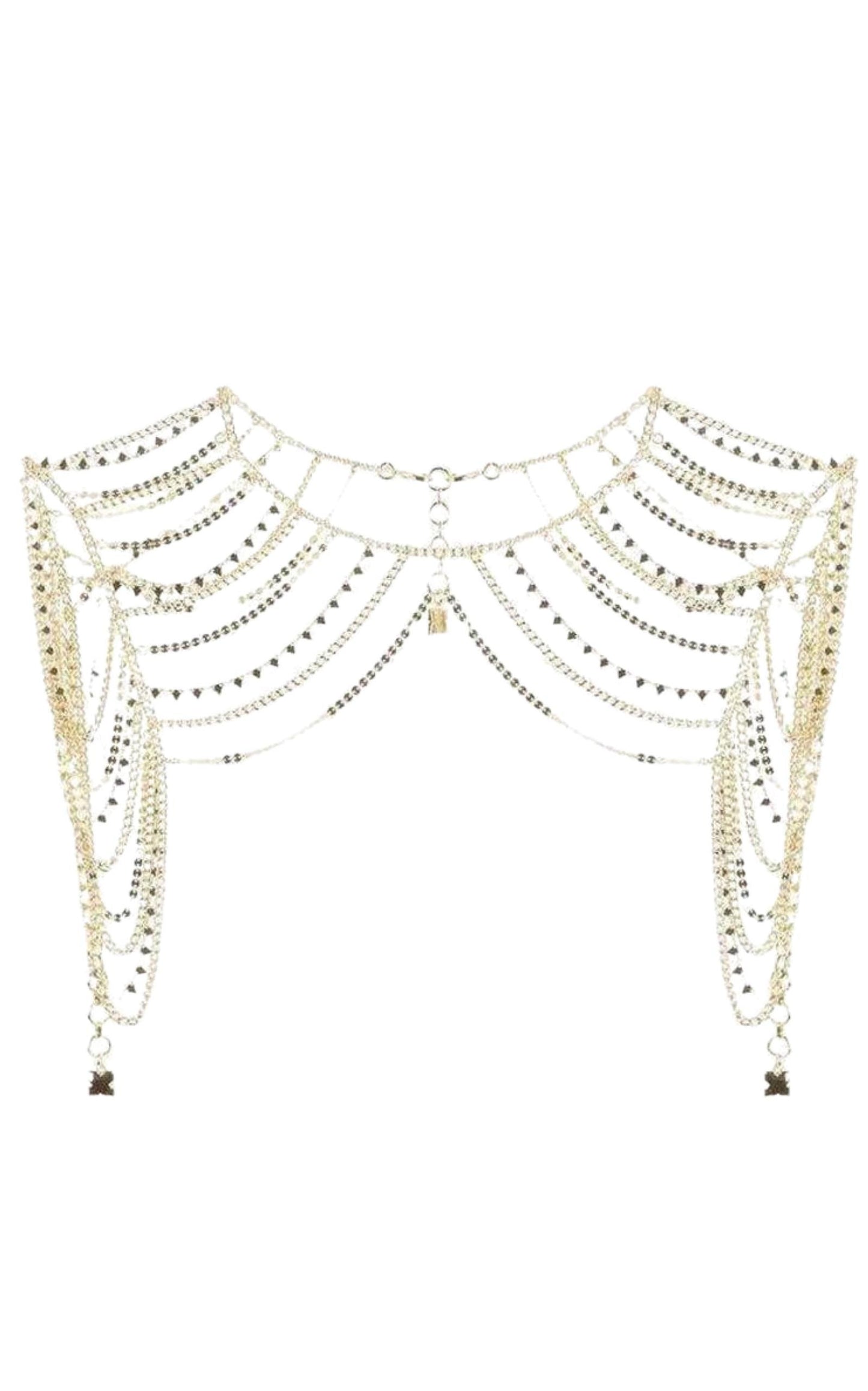 Novelty Gold Chain Shoulder Piece BCBGMAXAZRIA