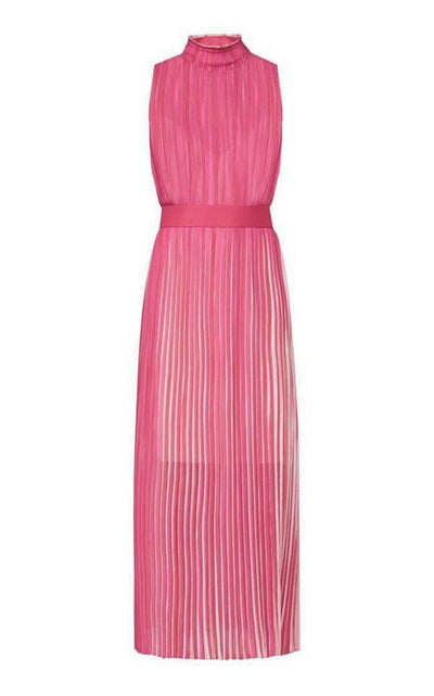 Pleated Midi Dress BCBGMAXAZRIA