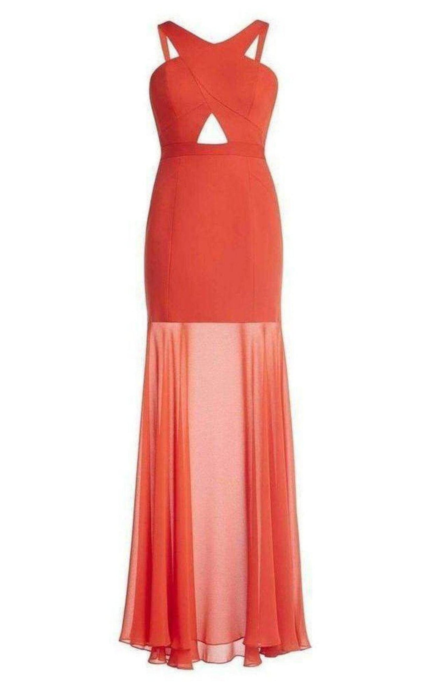 Ria Criss-Cross Front Gown BCBGMAXAZRIA