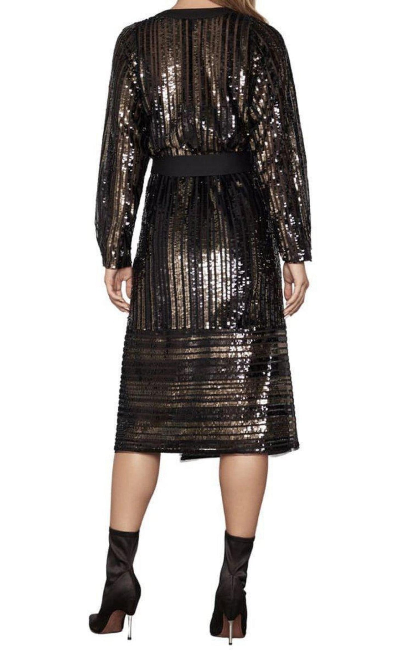 Sequin Wrap Dress BCBGMAXAZRIA