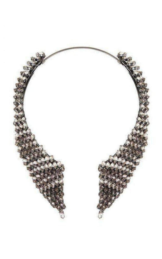 Smoke Stone Collar Necklace BCBGMAXAZRIA