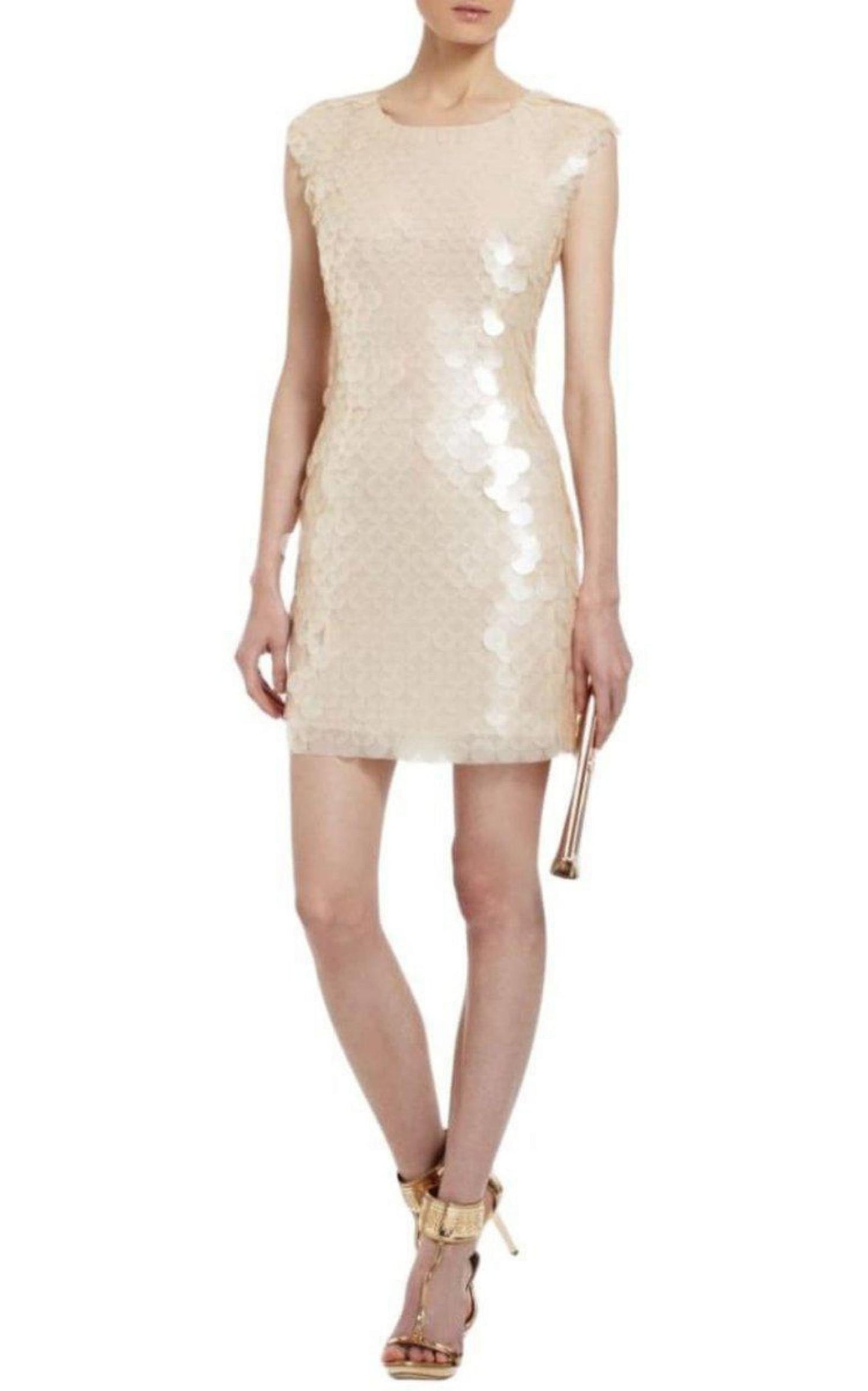 Sonja Paillette Cocktail Dress BCBGMAXAZRIA